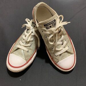 Converse Girls Glittered Sneakers  Size 2